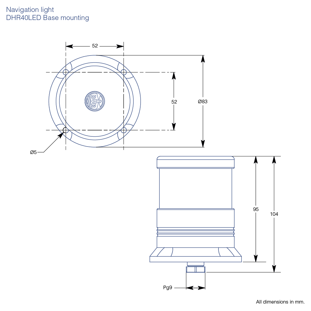 Lampy nawigacyjne DHR40 LED 24V