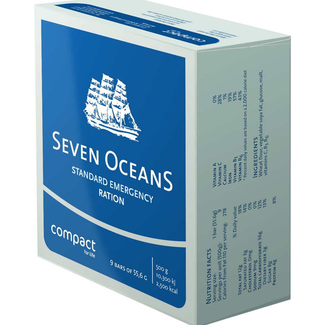 Racje żywnościowe Seven Oceans do środków ratunkowych