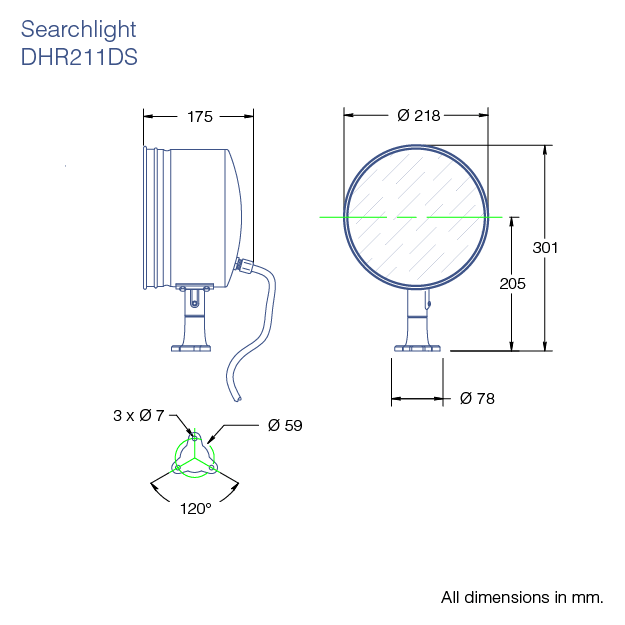 Reflektory DHR seria 210