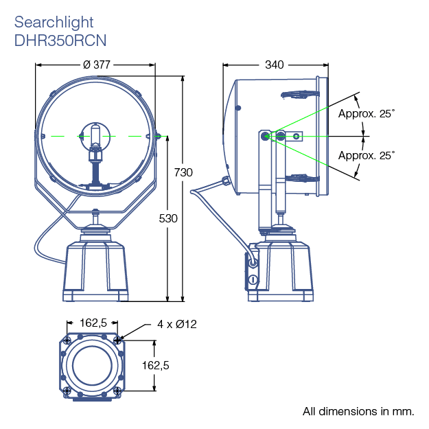Reflektory DHR seria 350